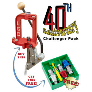 308 Winchester Challenger 40th Anniversary Pack with Micrometer Breech Lock 3-Die Set (LEEPRODUCT)