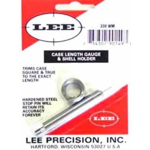 338 Winchester Magnum Case Length Gauge & Shell Holder (LEEPRODUCT)