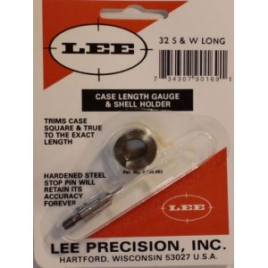 32 Smith & Wesson Long Case Length Gauge & Shell Holder (LEEPRODUCT)