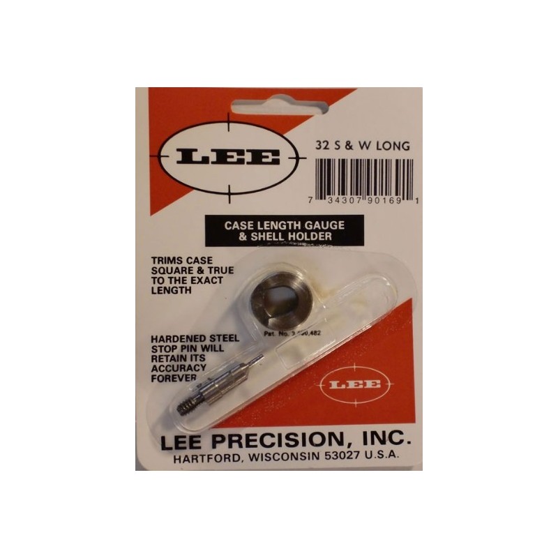 32 Smith & Wesson Long Case Length Gauge & Shell Holder (LEEPRODUCT)